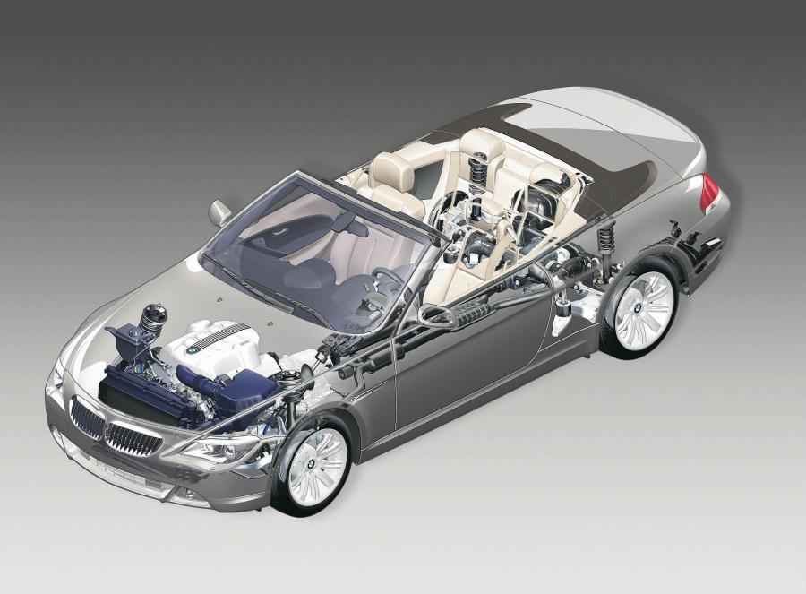 Схема BMW 6-Series Convertible (E64) 2004 года  (фото 17 из 21)